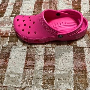 Crocs, Hot Pink, Size 10, Worn Once, Box, No trade
